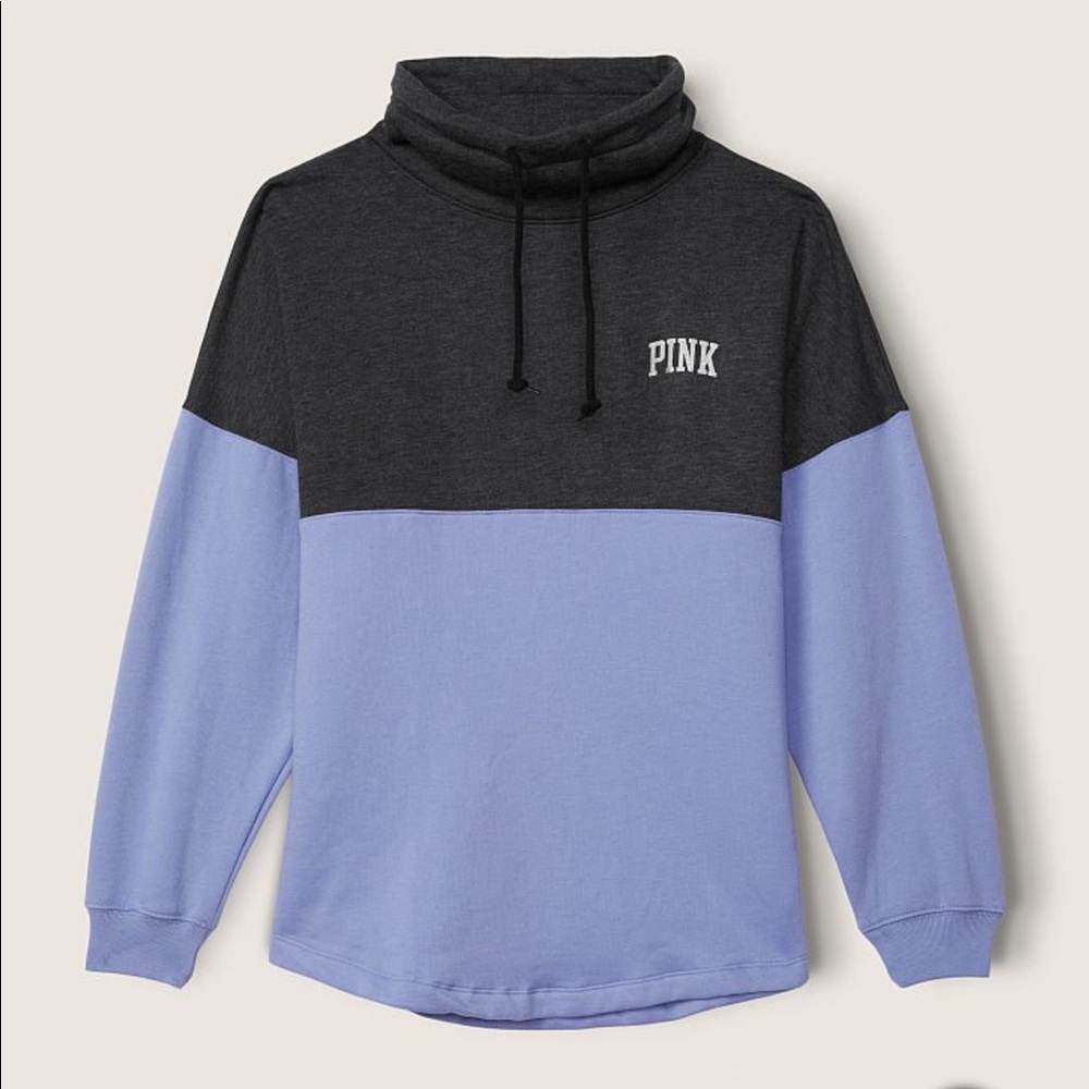 Victoria’s Secret Pink Varsity Cowl Pullover Large